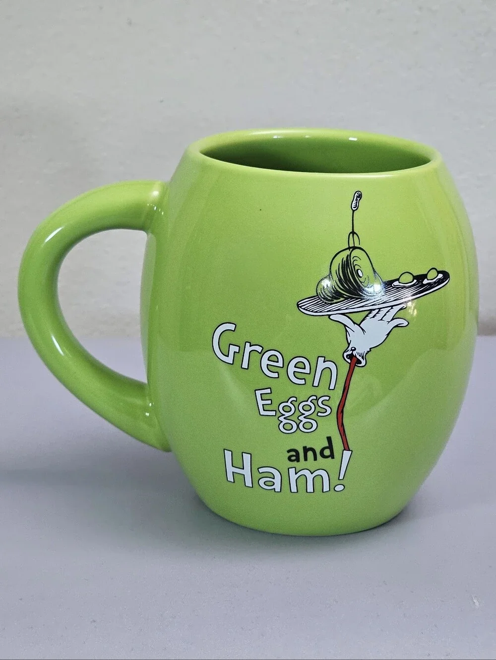 New Dr. Seuss Ceramic Mug Green Eggs and Ham 18oz